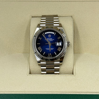 Rolex Day-Date 40228239 BLUE OMBRE ROMAN