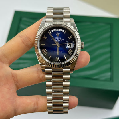 Rolex Day-Date 40228239 BLUE OMBRE ROMAN