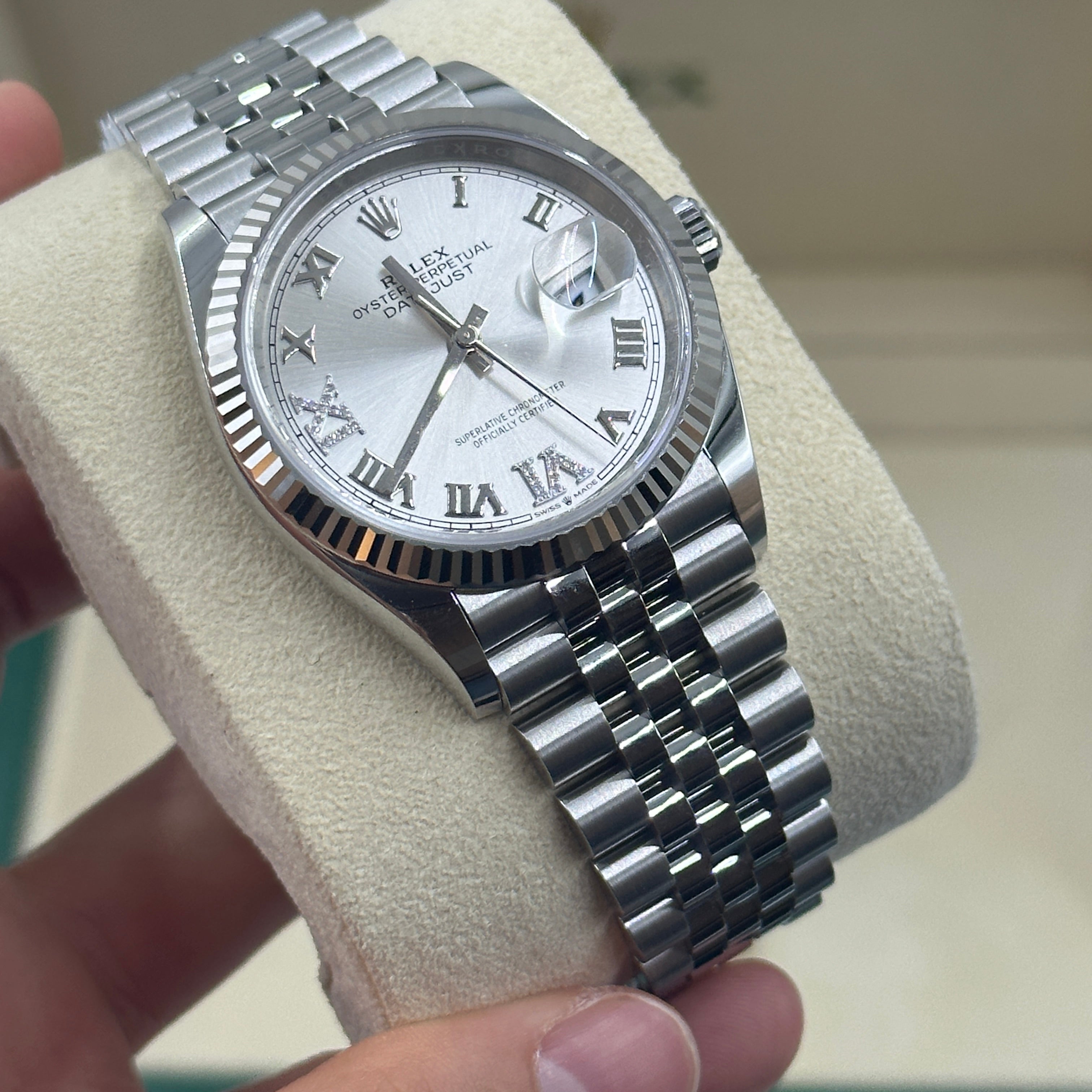 Rolex Datejust 36 126234 Silber VIIX Jubiläum 2025