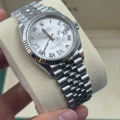 Rolex Datejust 36 126234 Silber VIIX Jubiläum 2025