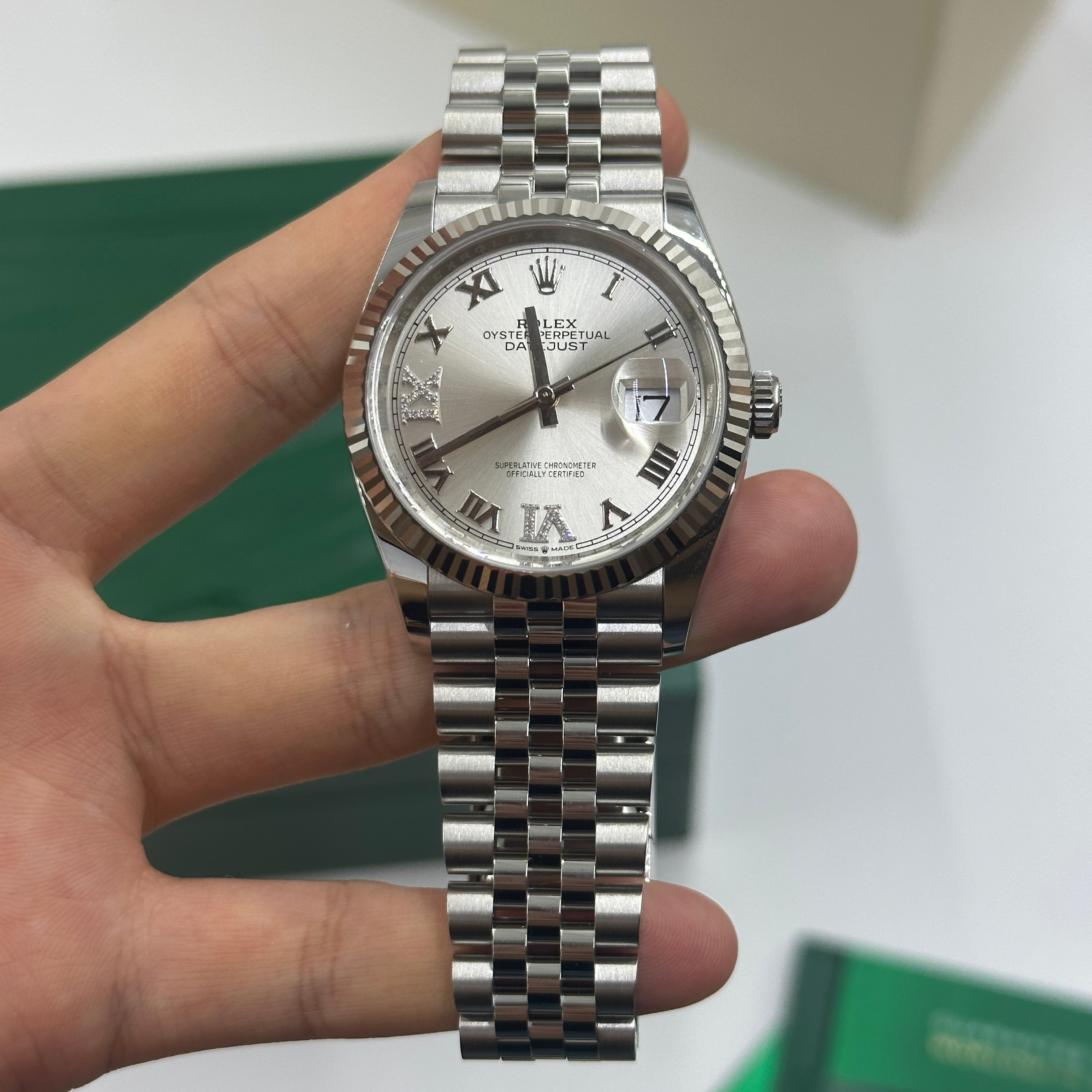 Rolex Datejust 36 126234 Silber VIIX Jubiläum 2025