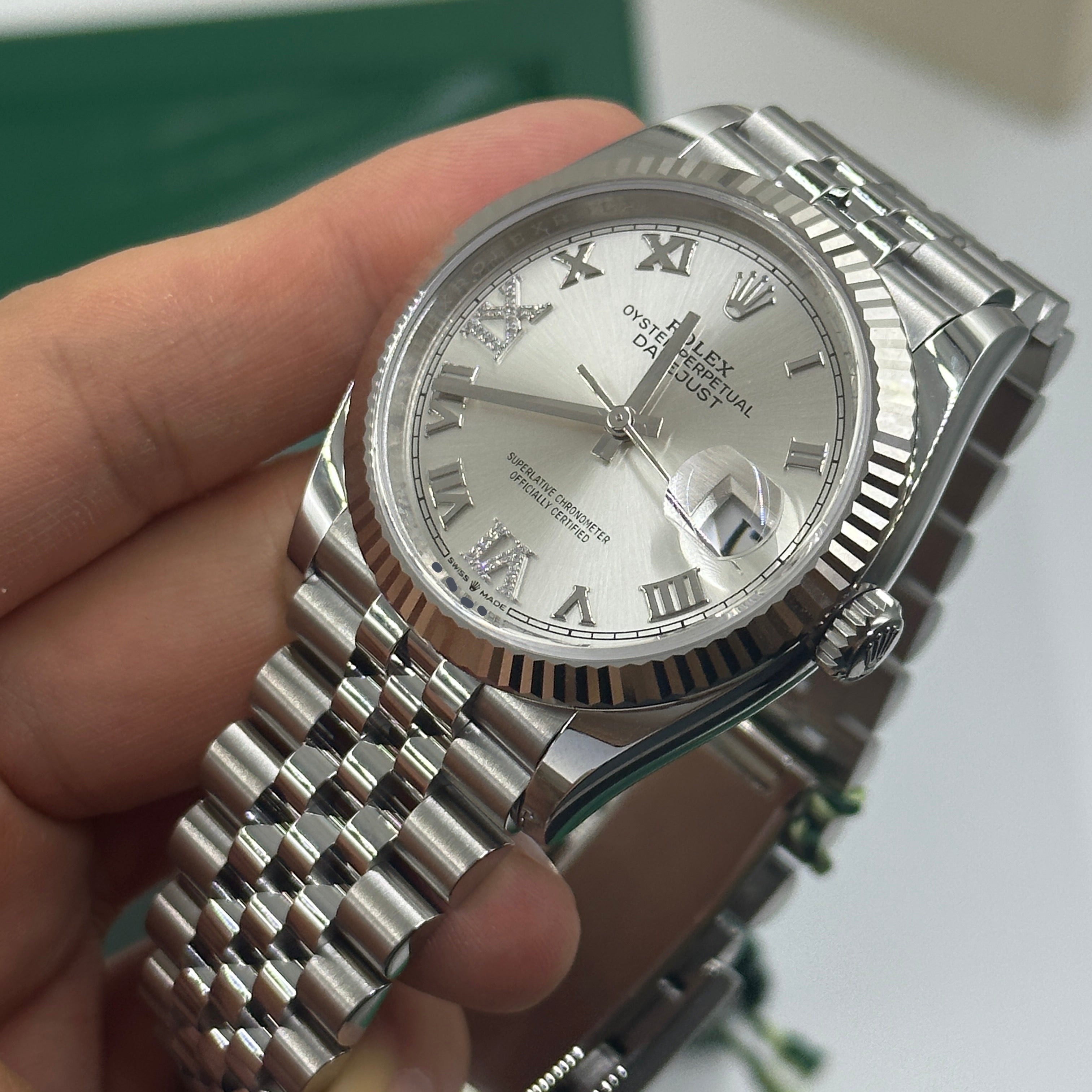 Rolex Datejust 36 126234 Silber VIIX Jubiläum 2025