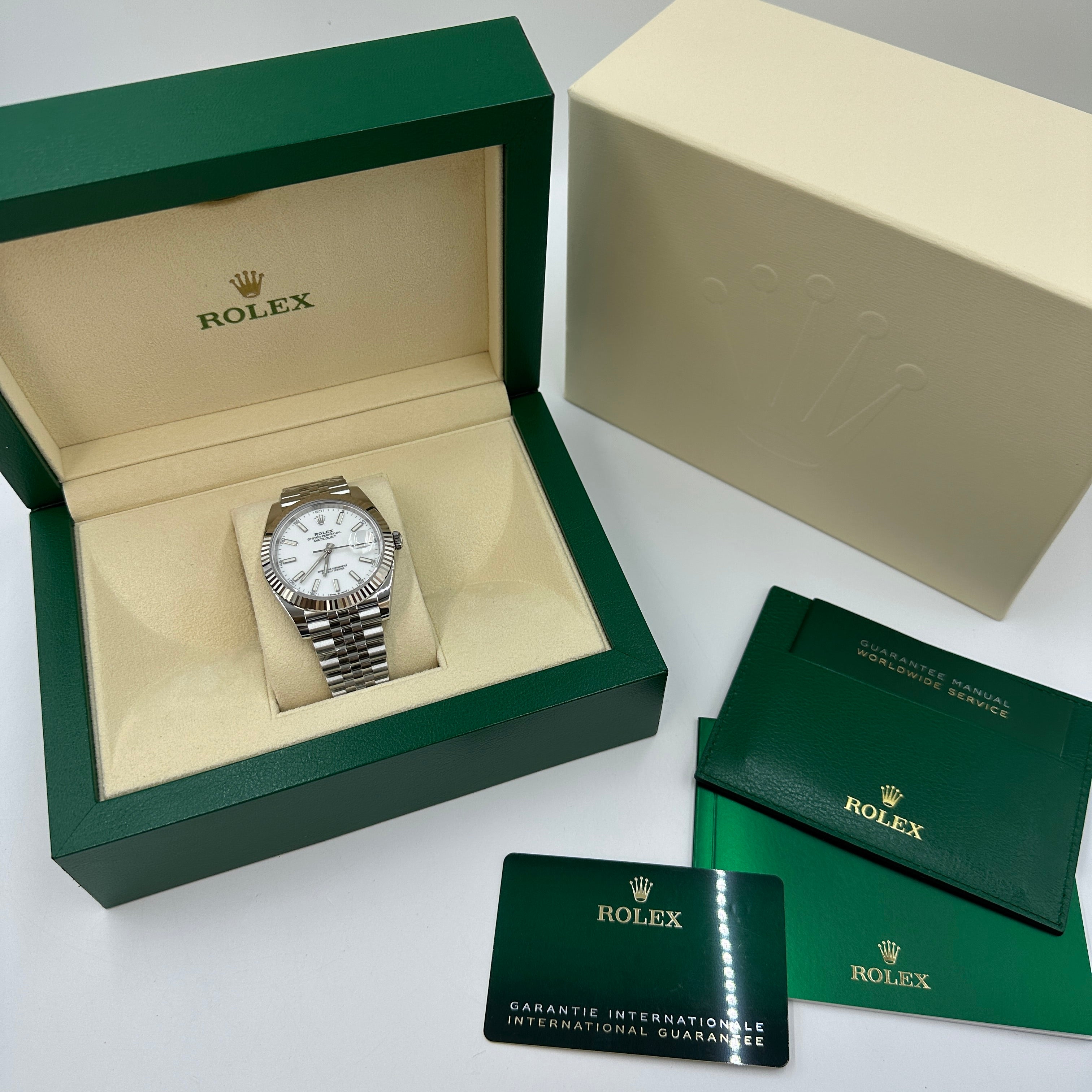 Rolex Datejust 41 126334 Weißer Index Jubilee 2025