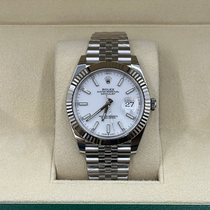 Rolex Datejust 41 126334 Weißer Index Jubilee 2025