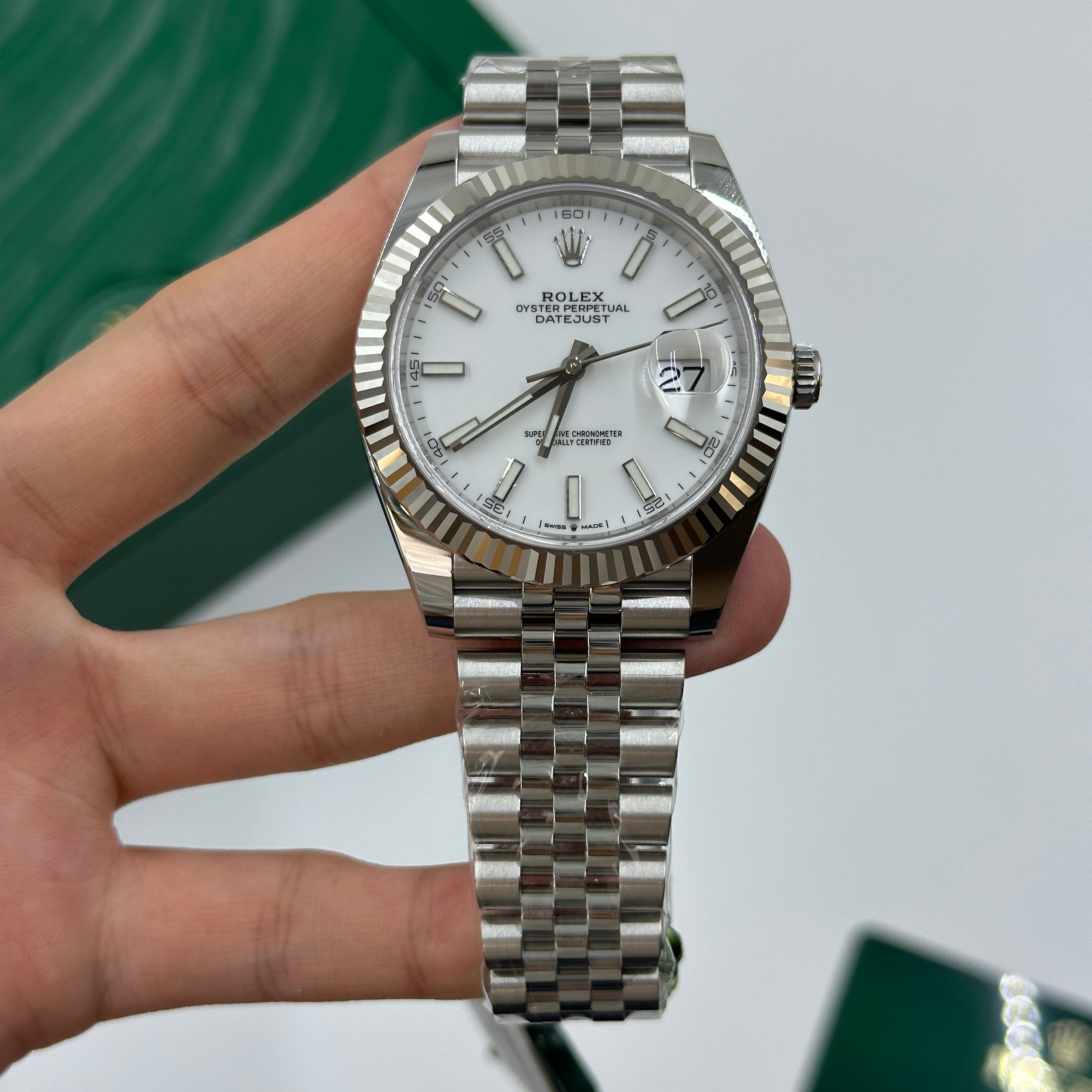 Rolex Datejust 41 126334 Weißer Index Jubilee 2025