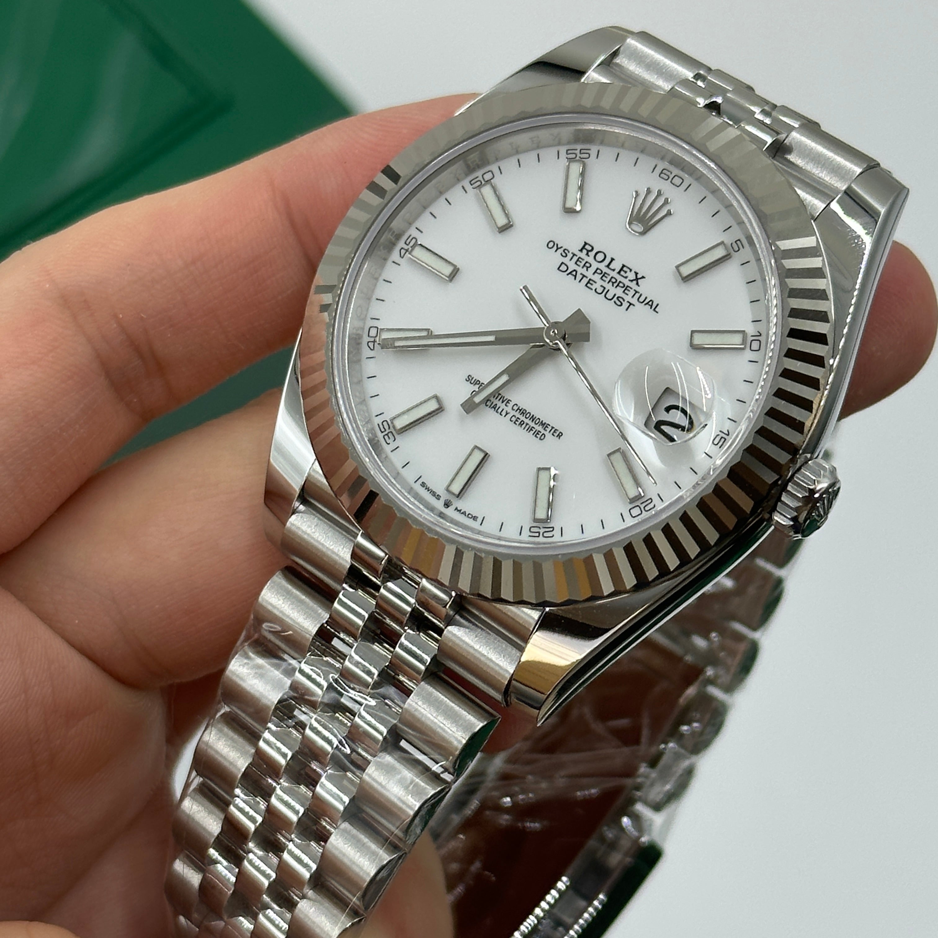 Rolex Datejust 41 126334 Weißer Index Jubilee 2025