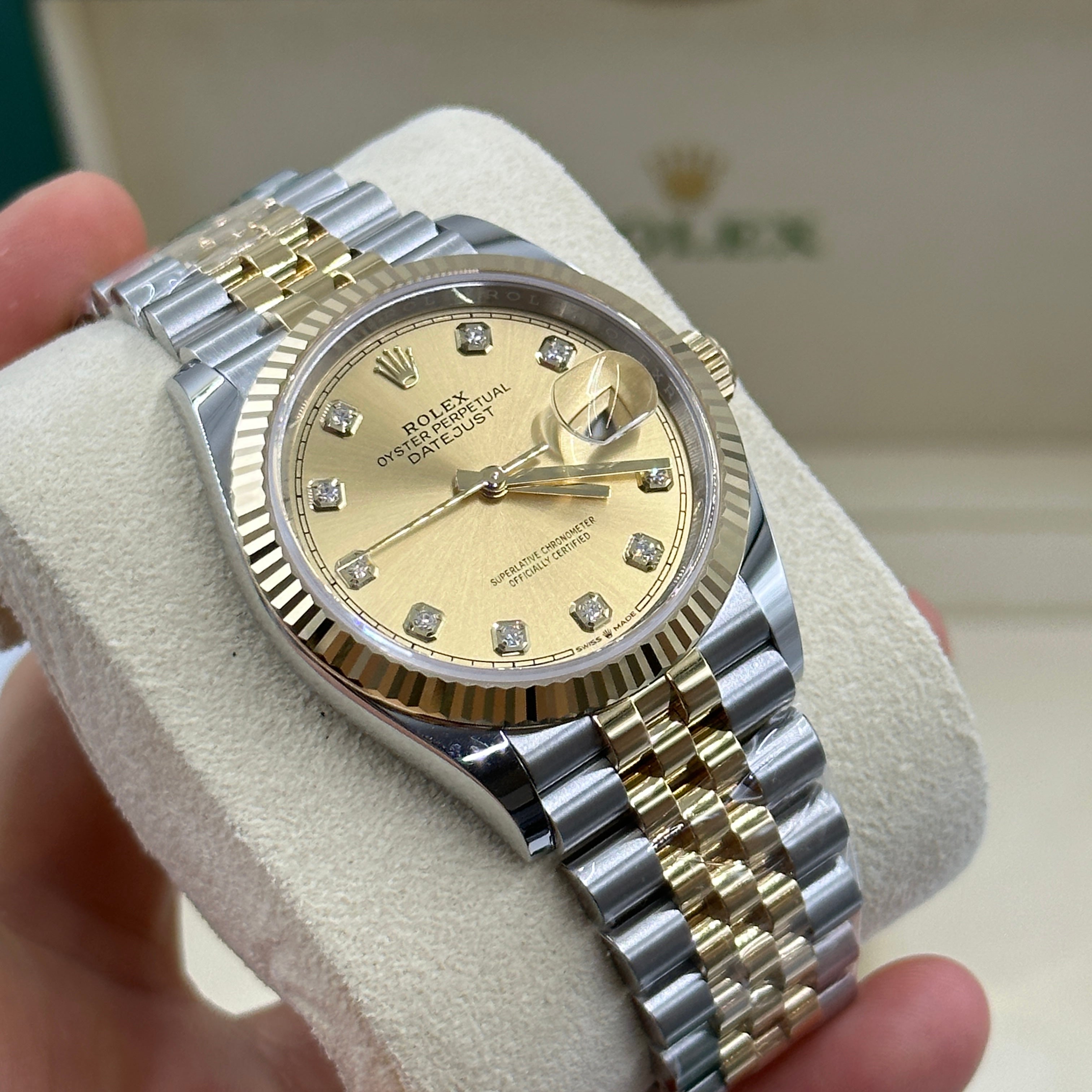Rolex Datejust 36 126233G Champ Jubilee 2025