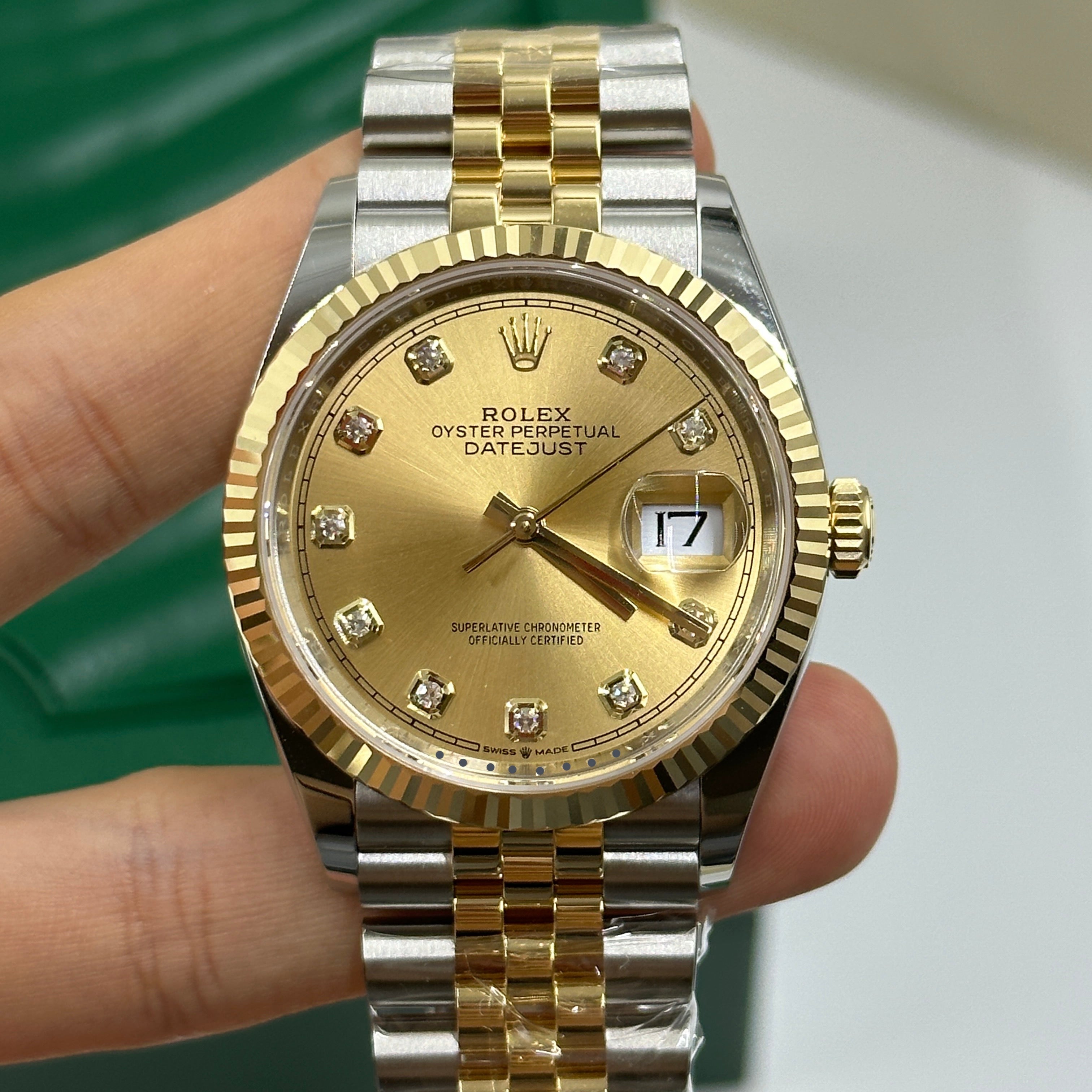 Rolex Datejust 36 126233G Champ Jubilee 2025