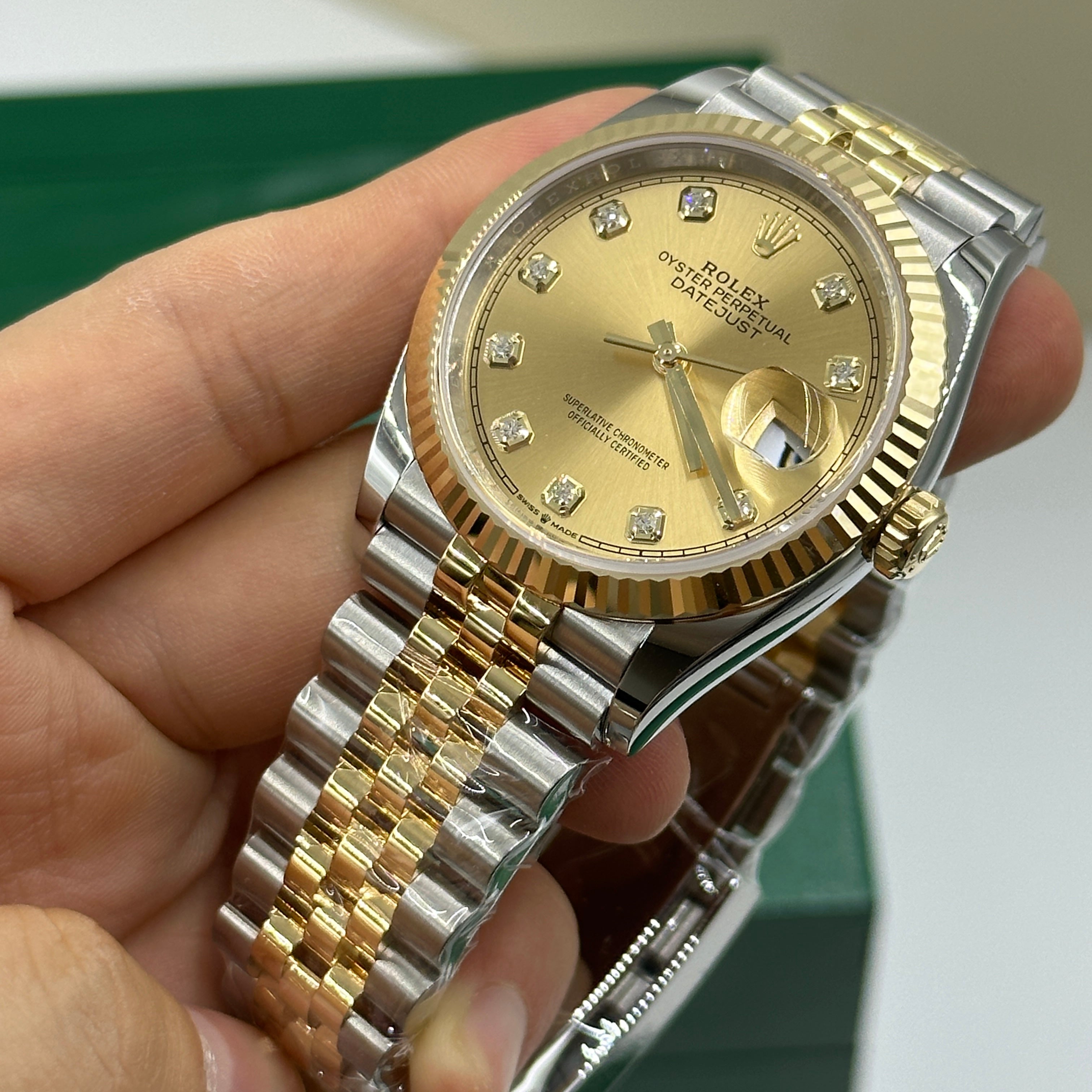 Rolex Datejust 36 126233G Champ Jubilee 2025