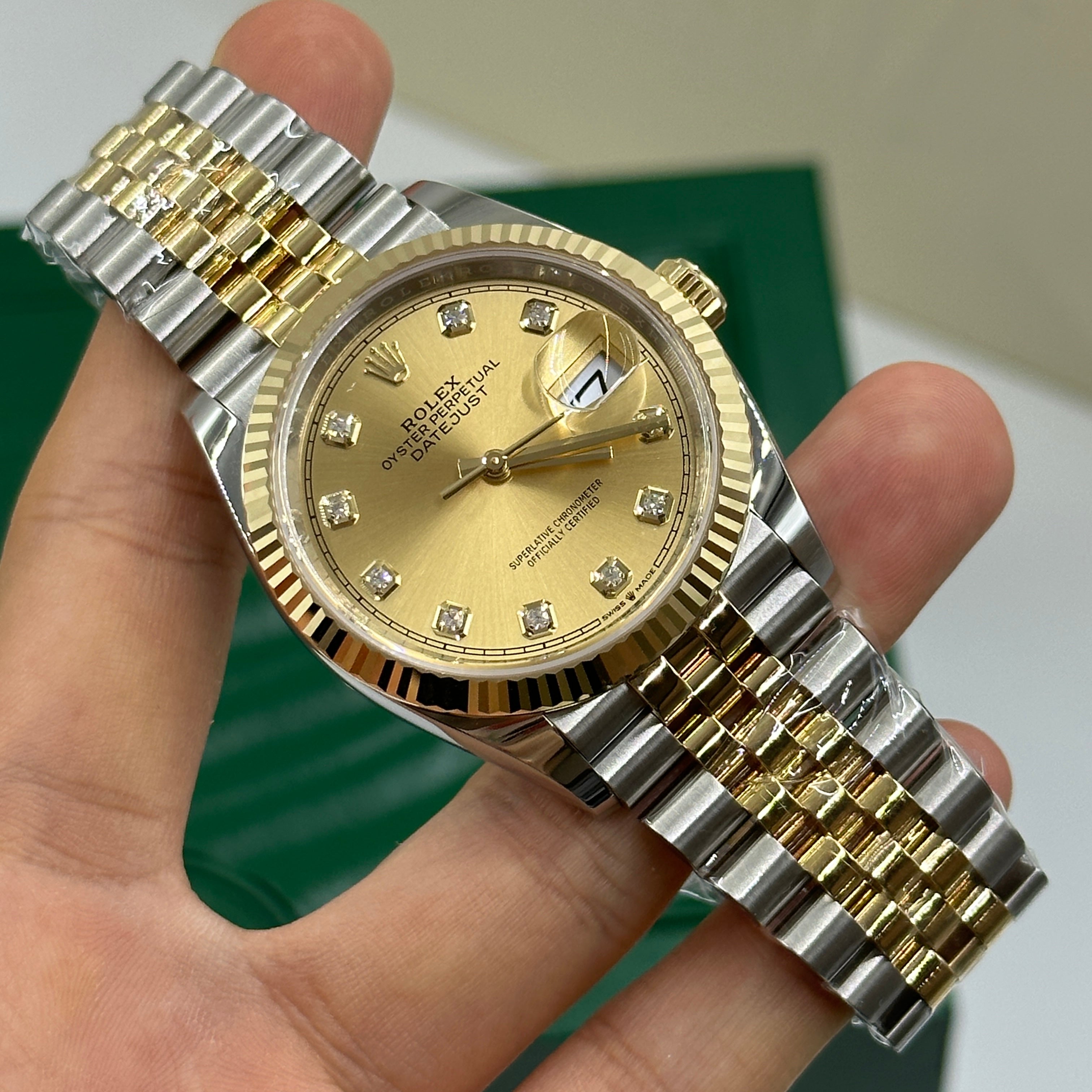 Rolex Datejust 36 126233G Champ Jubilee 2025