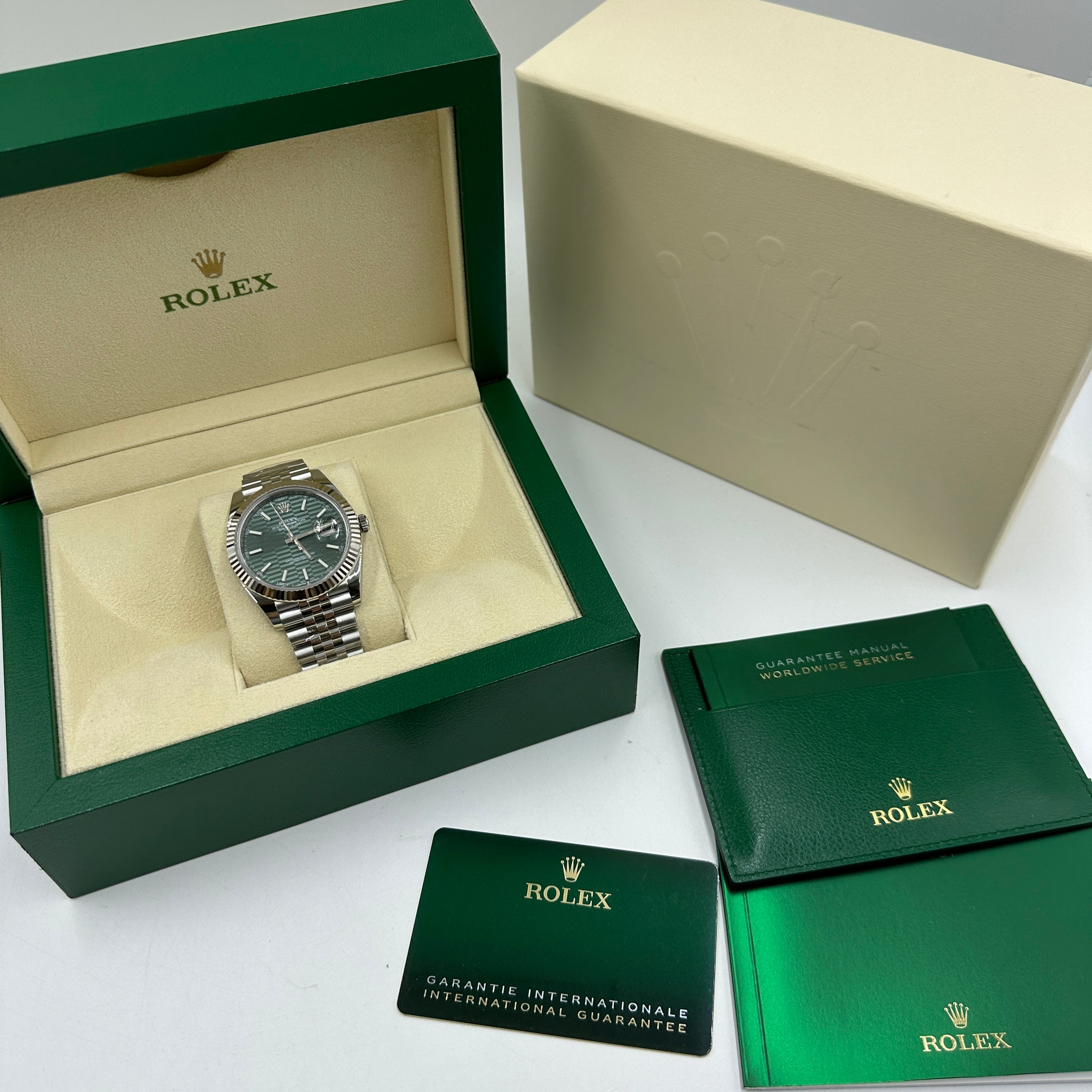 Rolex Datejust 41 126334 Mintgrün Index Jubilee 2025
