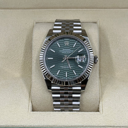 Rolex Datejust 41 126334 Mintgrün Index Jubilee 2025