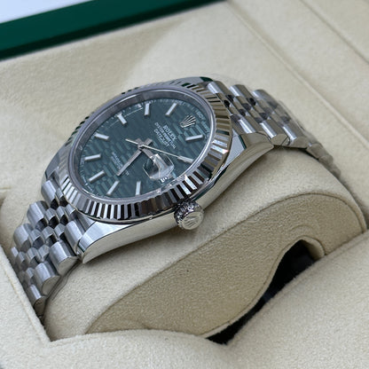 Rolex Datejust 41 126334 Mintgrün Index Jubilee 2025