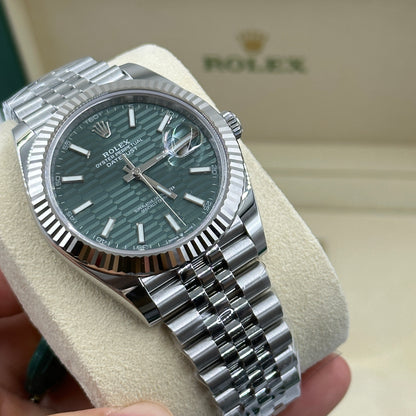 Rolex Datejust 41 126334 Mintgrün Index Jubilee 2025