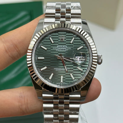 Rolex Datejust 41 126334 Mintgrün Index Jubilee 2025