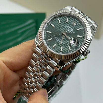Rolex Datejust 41 126334 Mintgrün Index Jubilee 2025