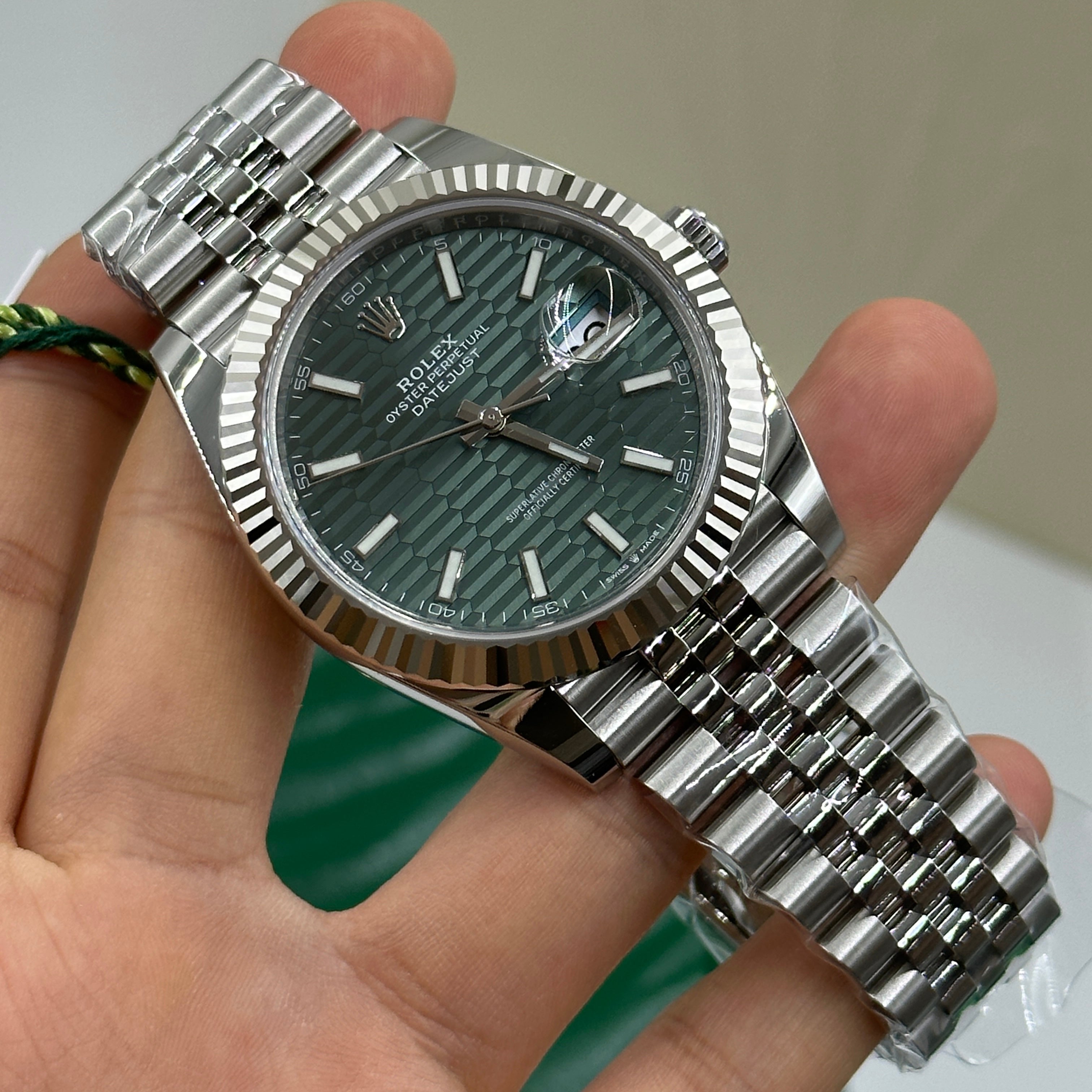 Rolex Datejust 41 126334 Mintgrün Index Jubilee 2025