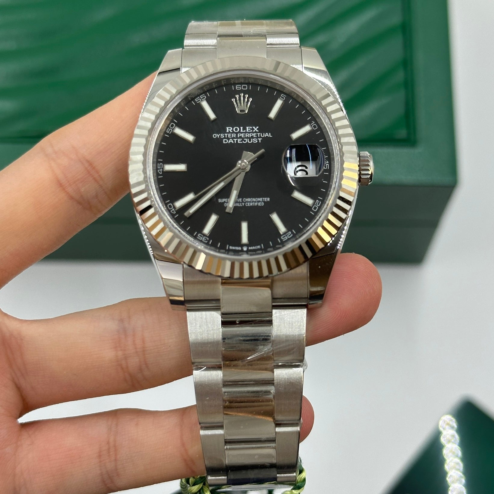 Rolex Datejust 41 126334 Schwarzer Index Oyster 2025