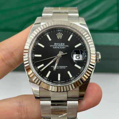 Rolex Datejust 41 126334 Schwarzer Index Oyster 2025