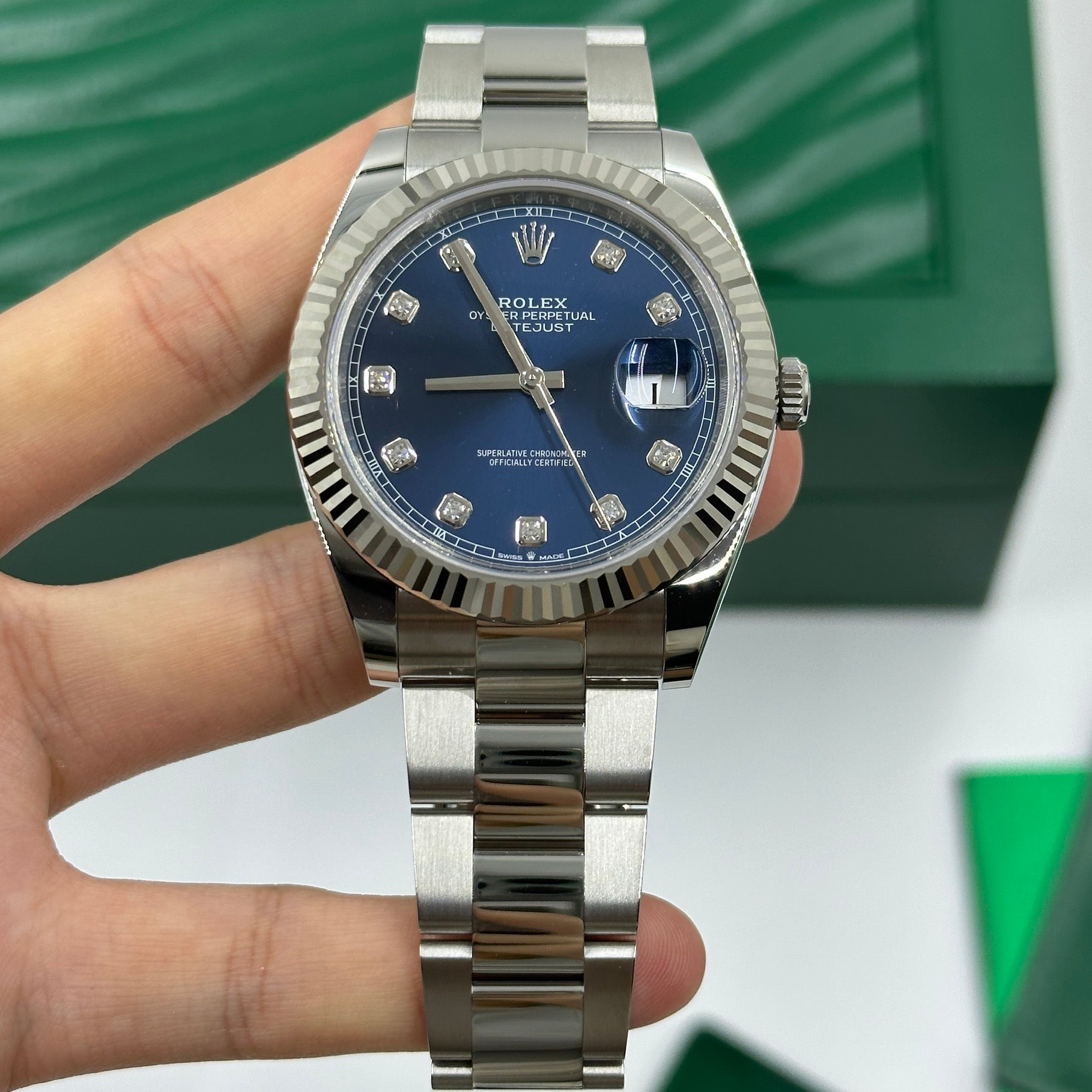 Rolex Datejust 41 126334G Blaue Auster 2024
