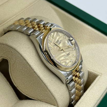 Rolex Datejust 36 126203G Champ Palm Jubilee 2024