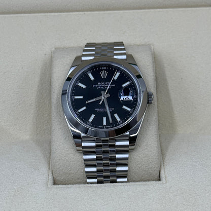 Rolex Datejust 41 126300 Schwarzer Index Jubilee 2025