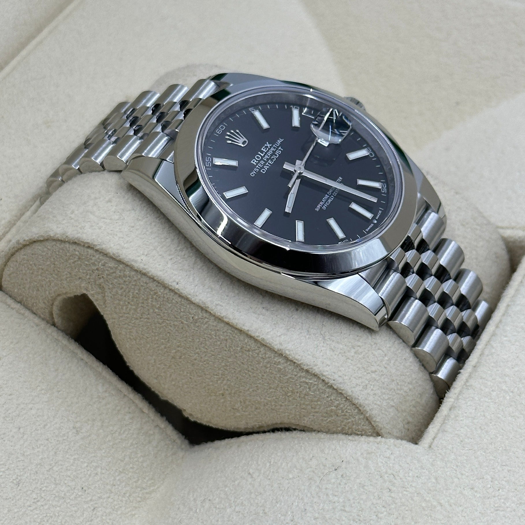 Rolex Datejust 41 126300 Schwarzer Index Jubilee 2025