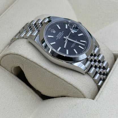 Rolex Datejust 41 126300 Schwarzer Index Jubilee 2025