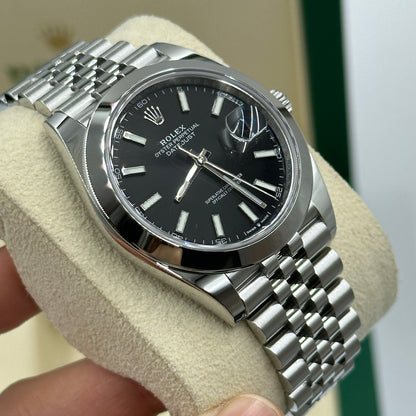 Rolex Datejust 41 126300 Schwarzer Index Jubilee 2025