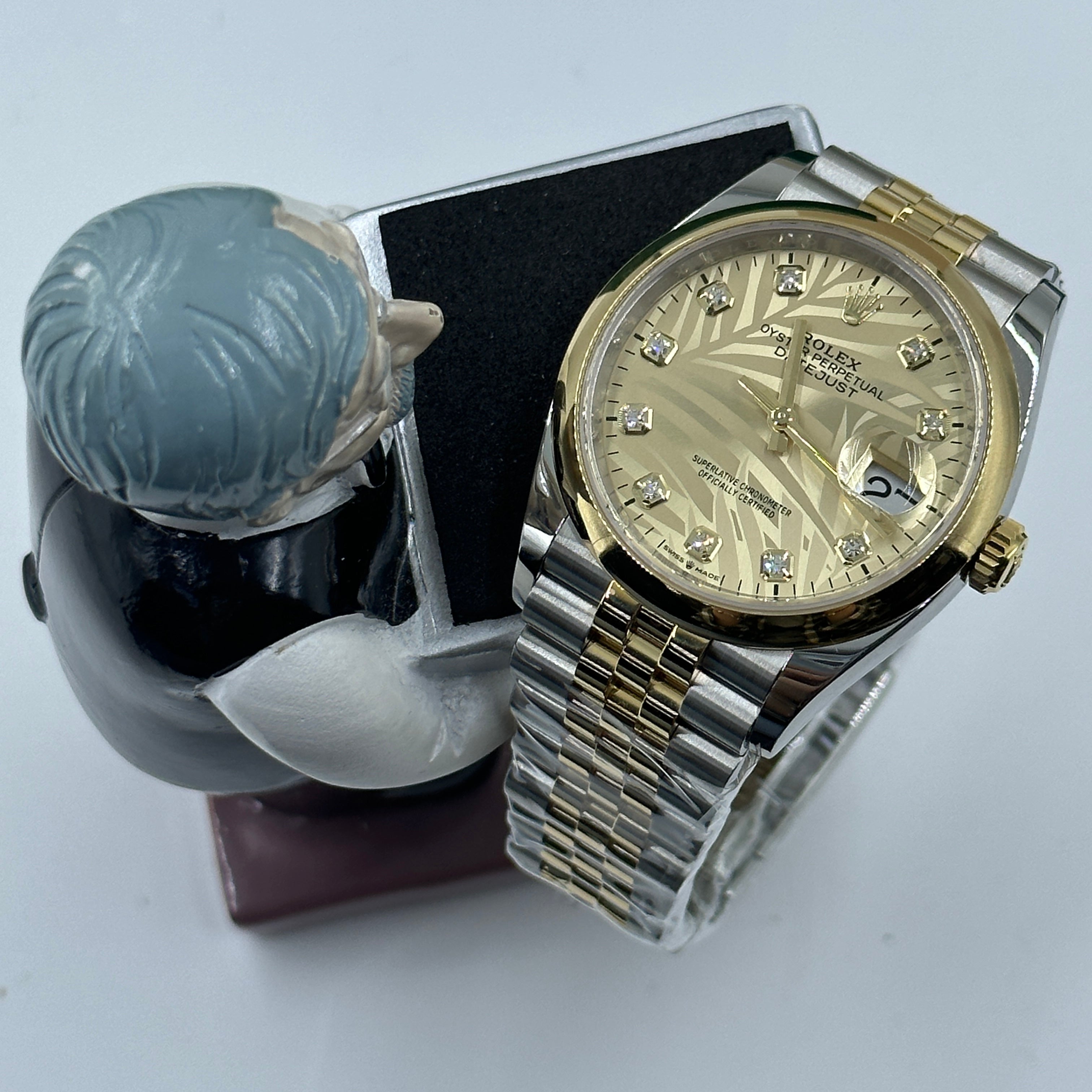 Rolex Datejust 36 126203G Champ Palm Jubilee 2024