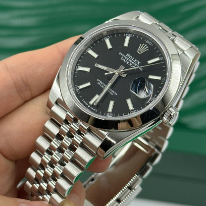 Rolex Datejust 41 126300 Schwarzer Index Jubilee 2025