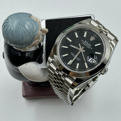 Rolex Datejust 41 126300 Schwarzer Index Jubilee 2025