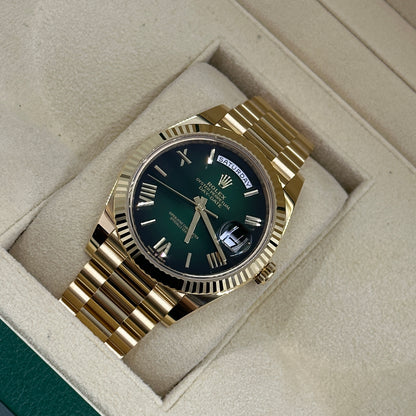 Rolex Day-Date 40 228238 Green Ombré Roman 2025