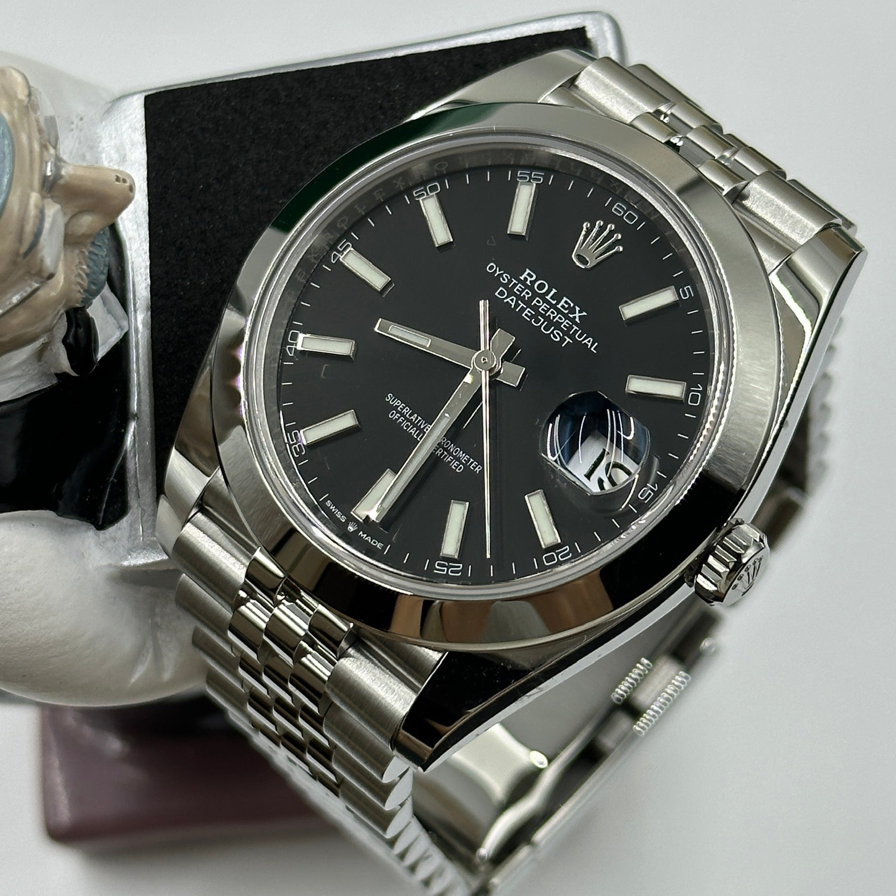 Rolex Datejust 41 126300 Schwarzer Index Jubilee 2025