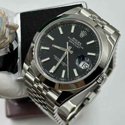 Rolex Datejust 41 126300 Schwarzer Index Jubilee 2025
