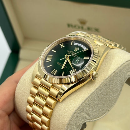 Rolex Day-Date 40 228238 Green Ombré Roman 2025
