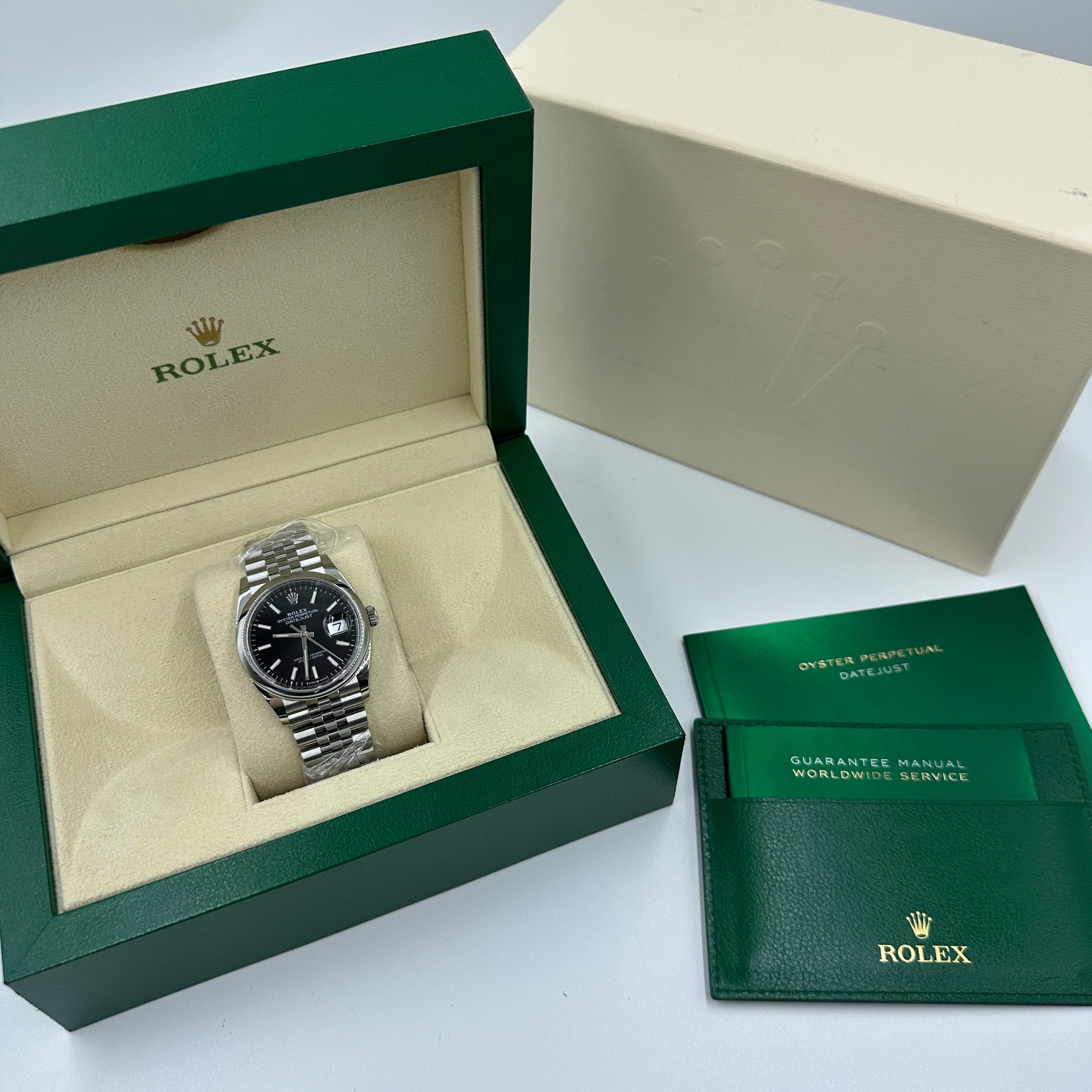 Rolex Datejust 36 126200 Schwarzer Index Jubilee 2025