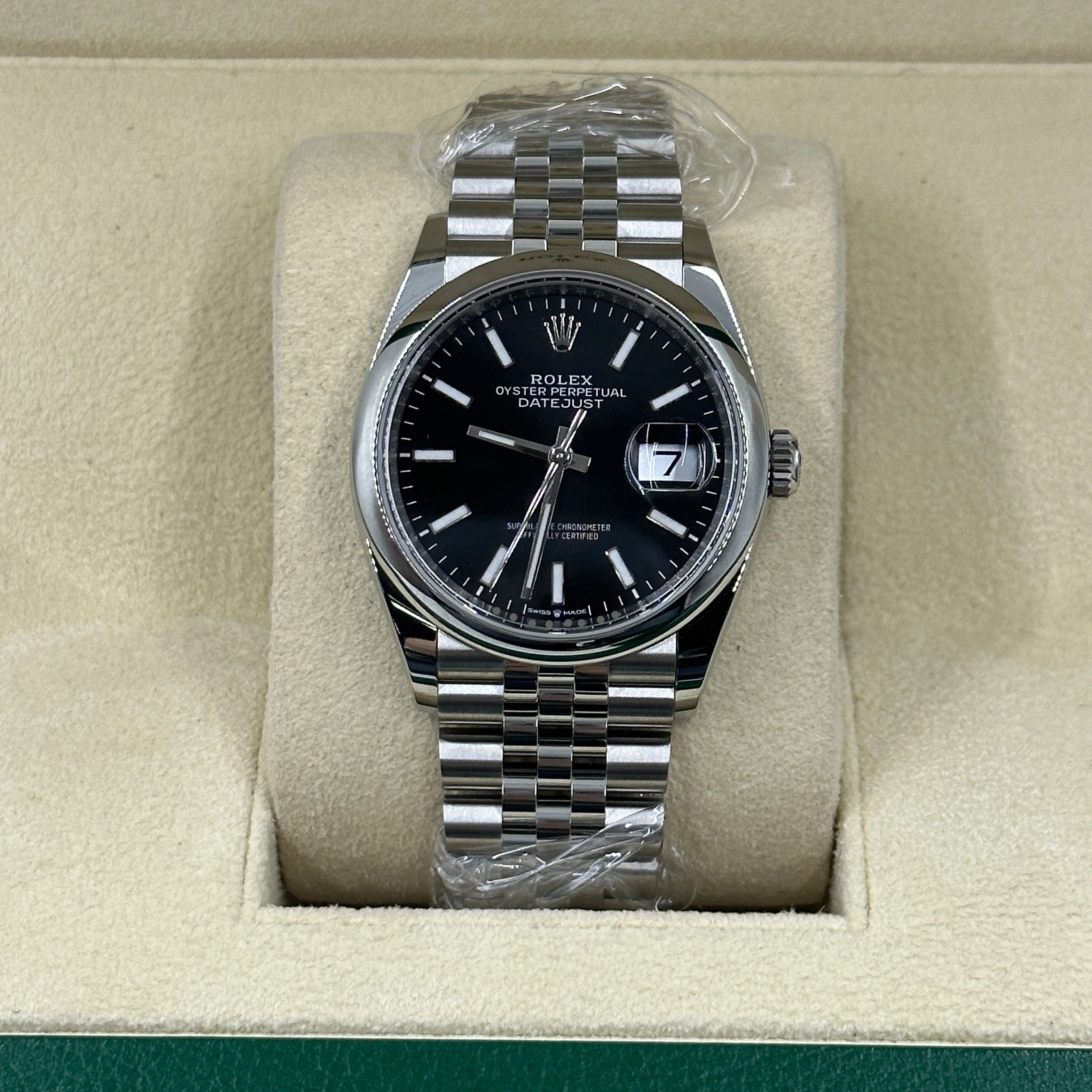 Rolex Datejust 36 126200 Schwarzer Index Jubilee 2025