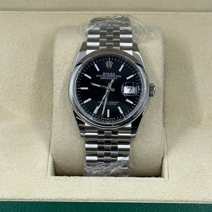 Rolex Datejust 36 126200 Schwarzer Index Jubilee 2025