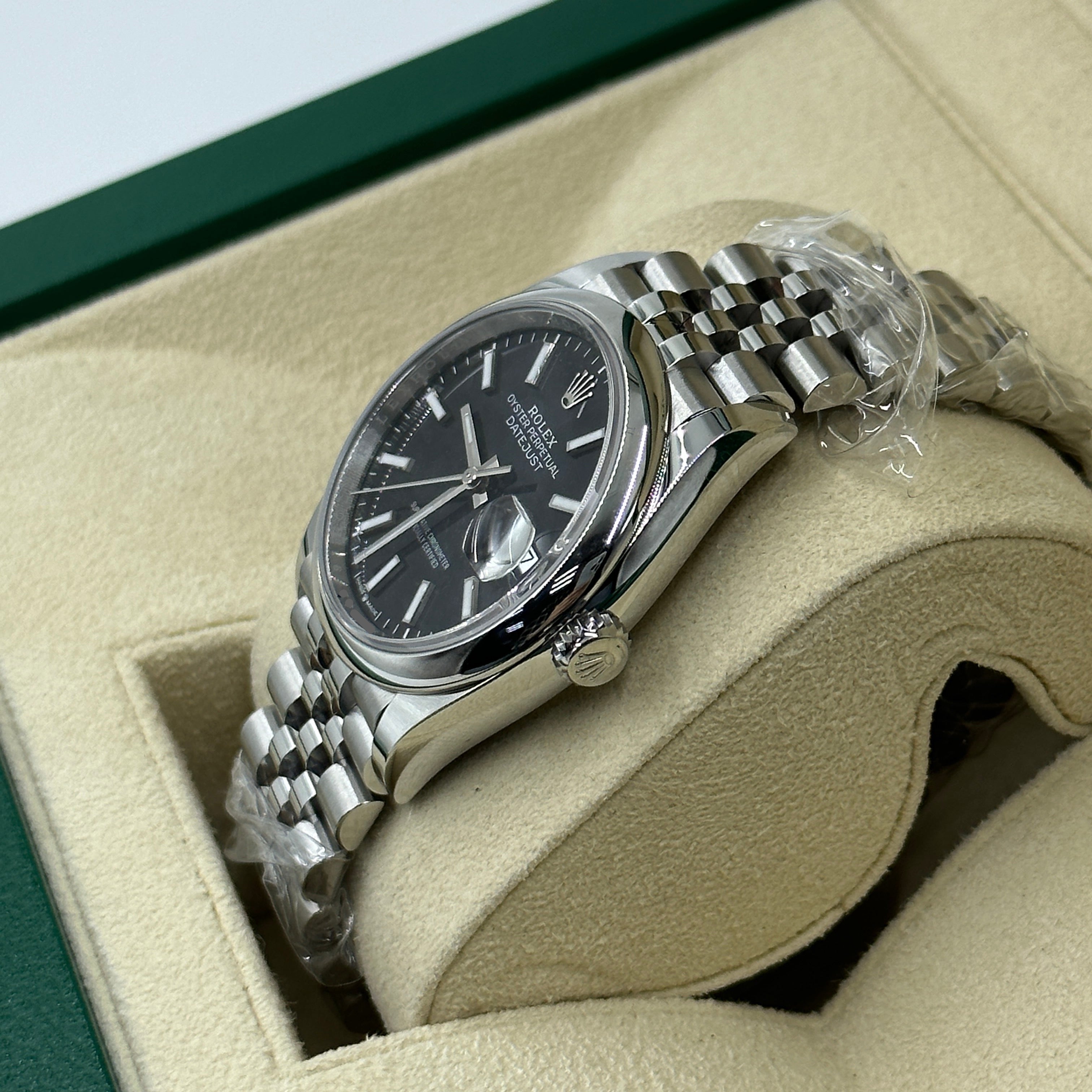 Rolex Datejust 36 126200 Schwarzer Index Jubilee 2025