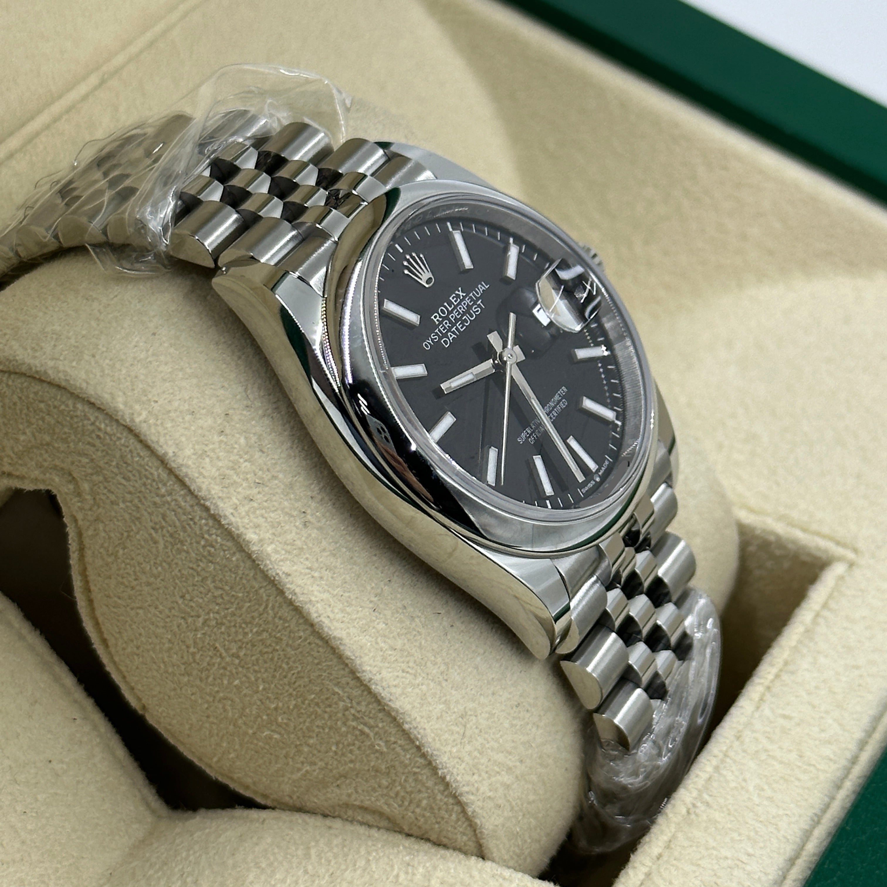 Rolex Datejust 36 126200 Schwarzer Index Jubilee 2025