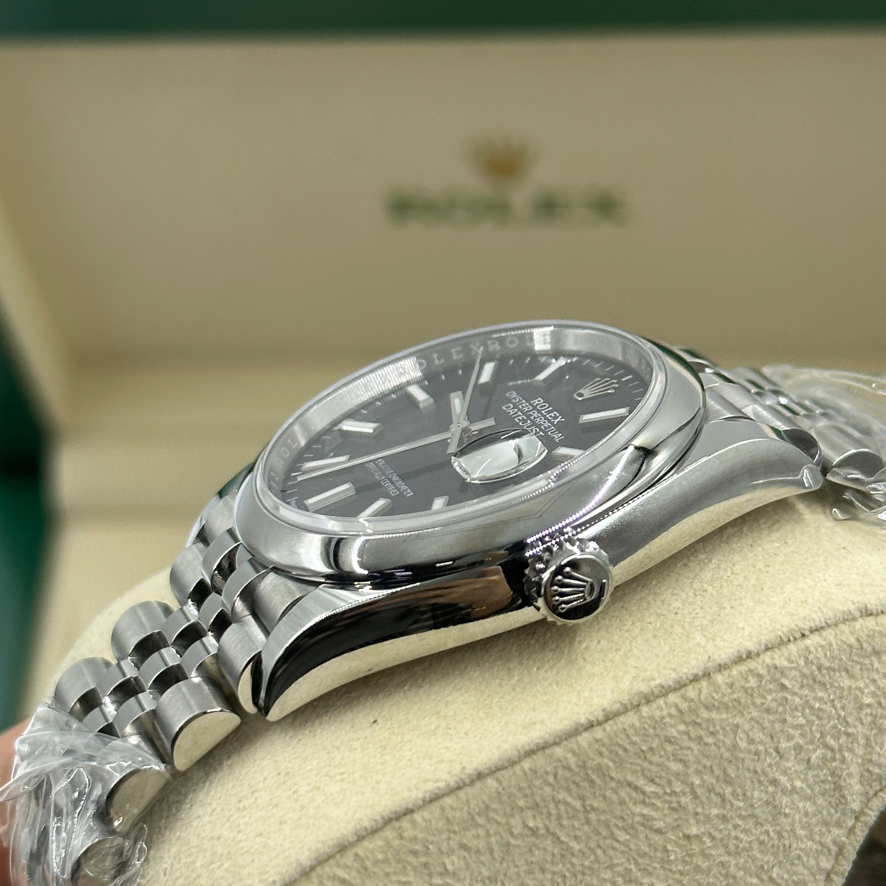 Rolex Datejust 36 126200 Schwarzer Index Jubilee 2025