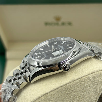 Rolex Datejust 36 126200 Schwarzer Index Jubilee 2025