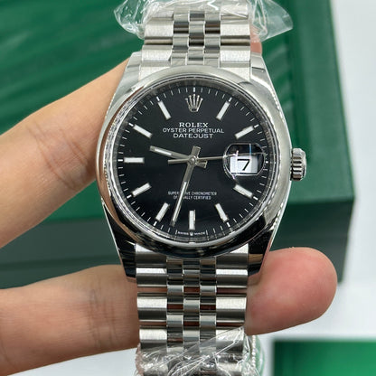 Rolex Datejust 36 126200 Schwarzer Index Jubilee 2025