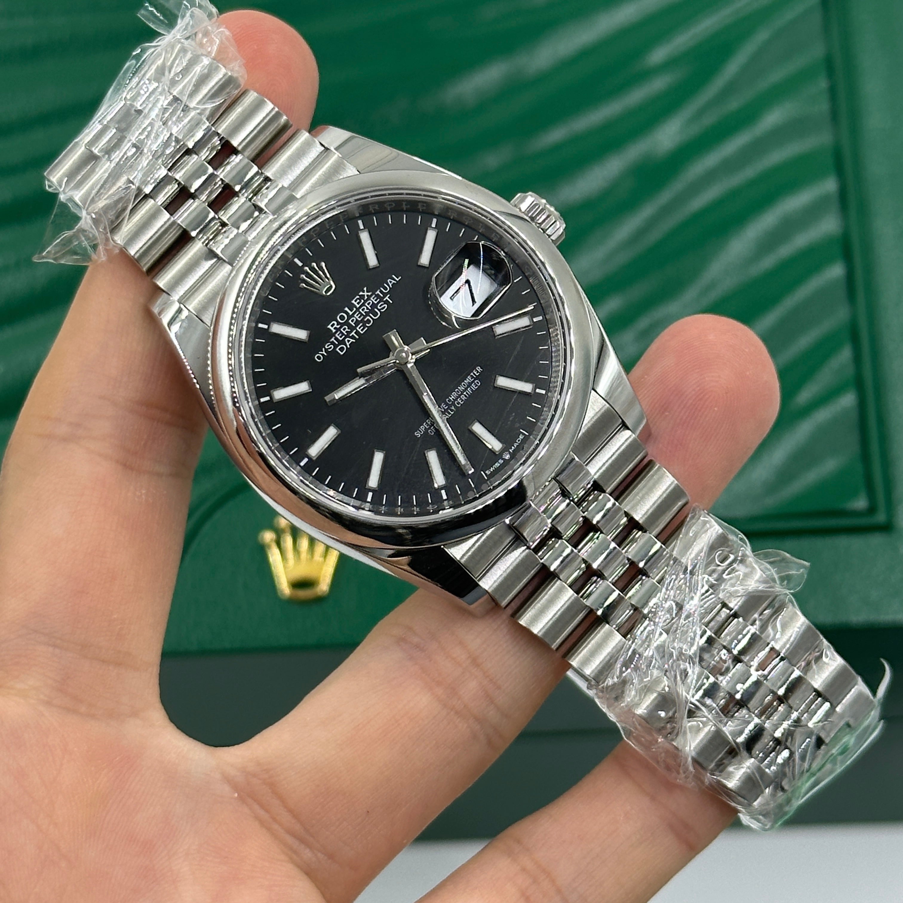 Rolex Datejust 36 126200 Schwarzer Index Jubilee 2025