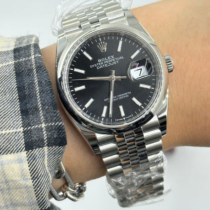 Rolex Datejust 36 126200 Schwarzer Index Jubilee 2025