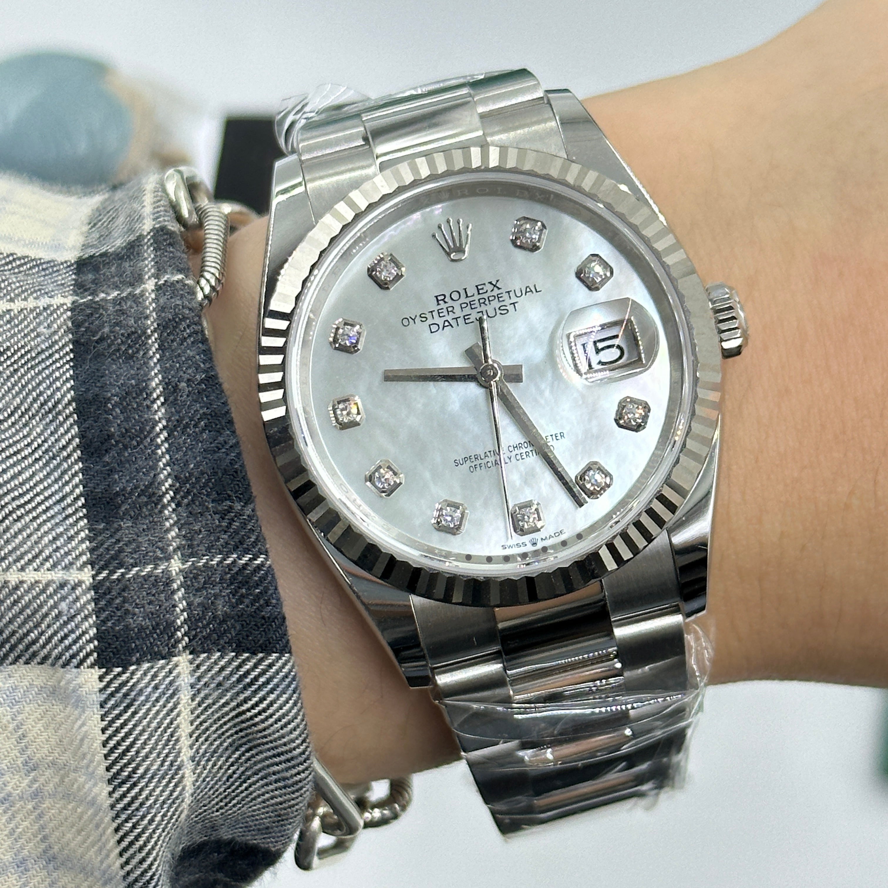 Rolex Datejust 36 126234Ng Weiße Auster 2025