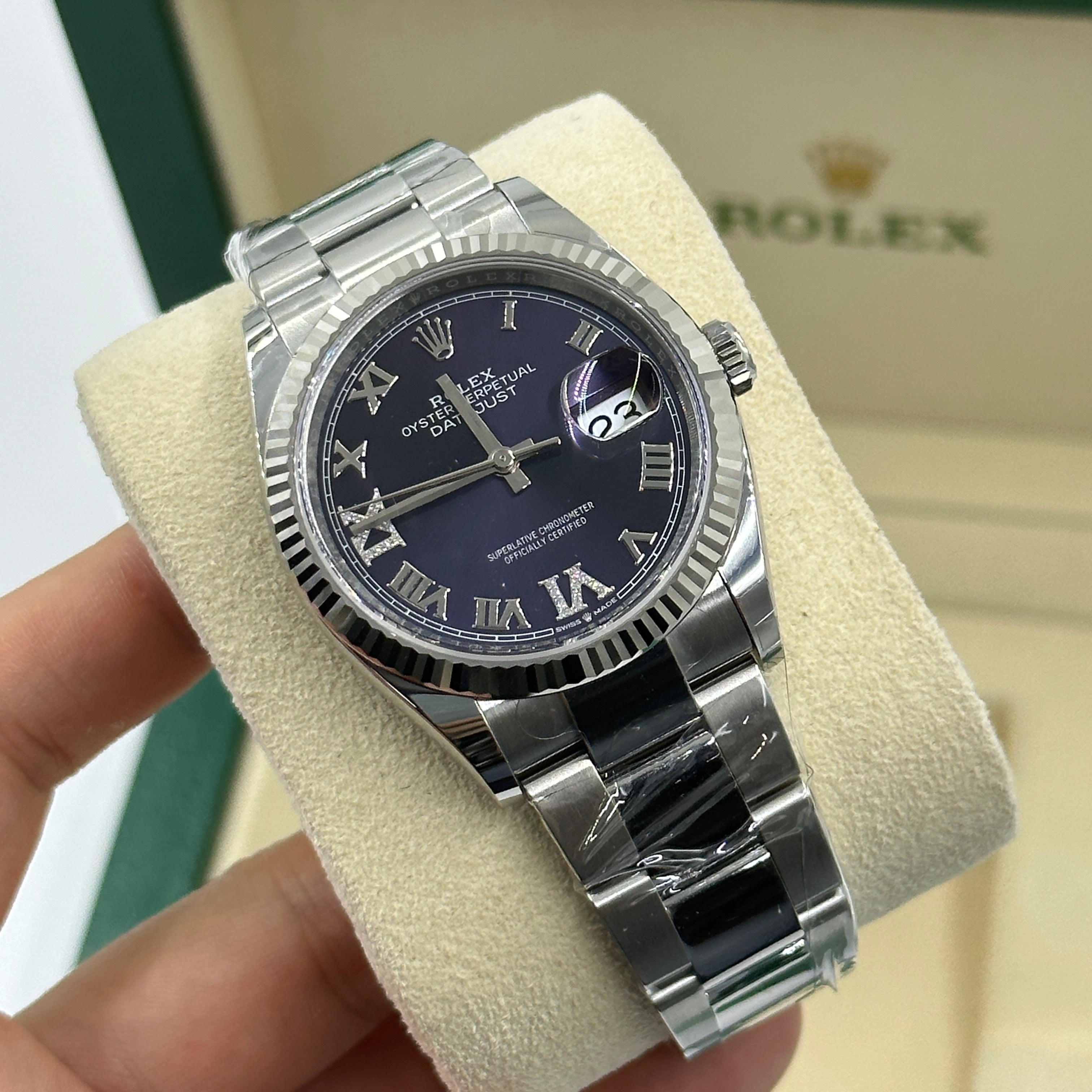 Rolex Datejust 36 126234 Lila VIIX Oyster 2024