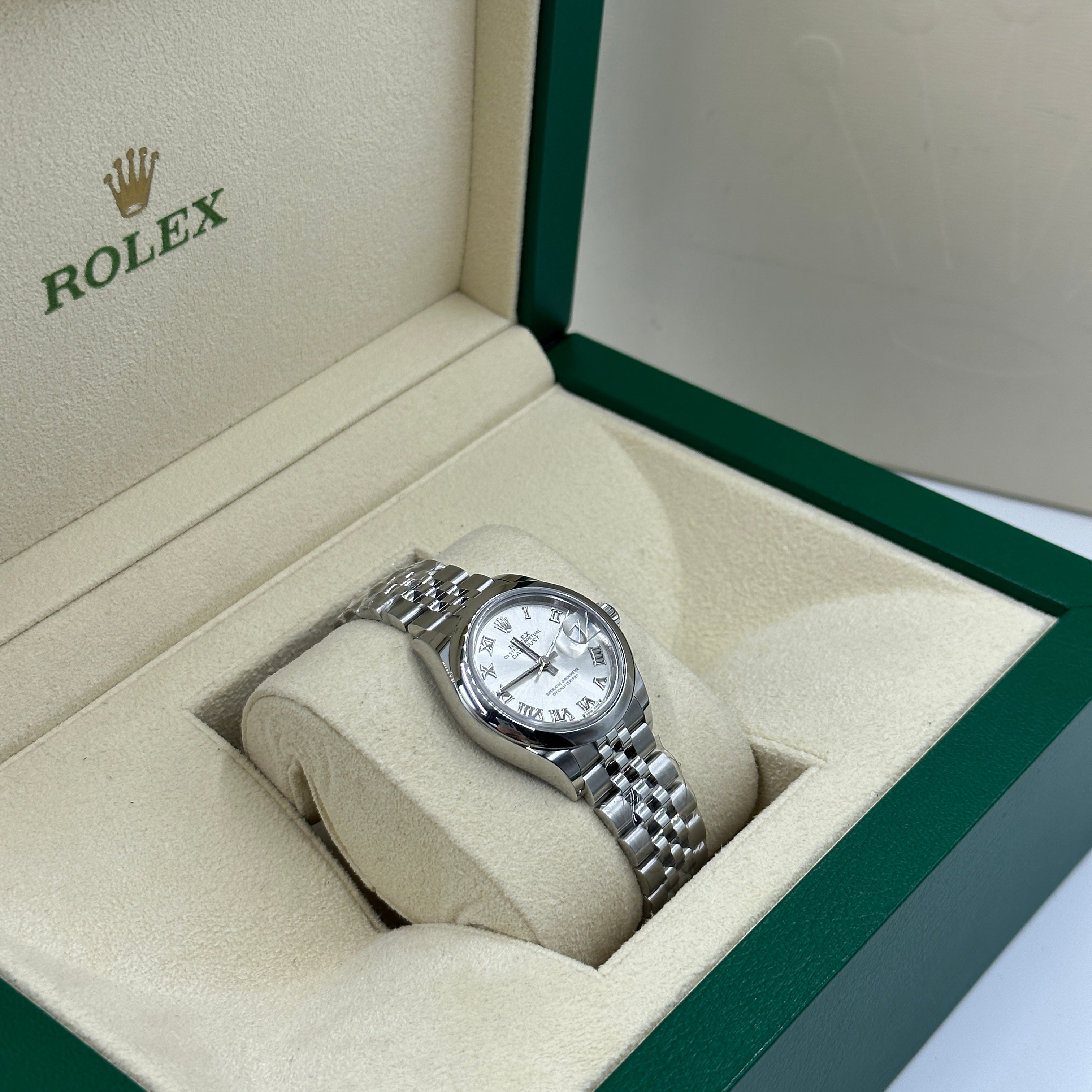Rolex Lady-Datejust 28 279160 Silver Roman Jubilee