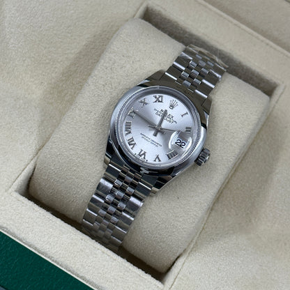 Rolex Lady-Datejust 28 279160 Silver Roman Jubilee